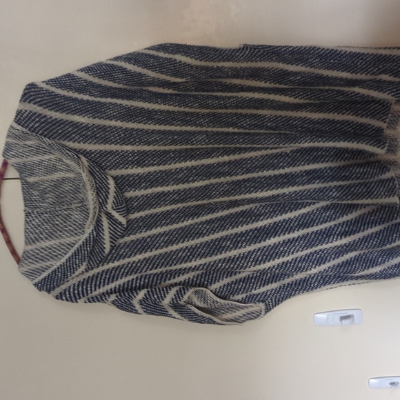 Xhilaration beach striped poncho hoodie women's XXL tunic - Picture 3 of 3